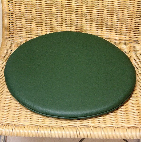 Leather seat cushion round with anti-slip