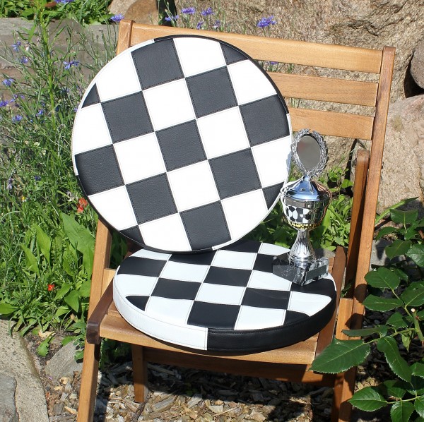 Seat cushion around race flag target flag oil drum stool