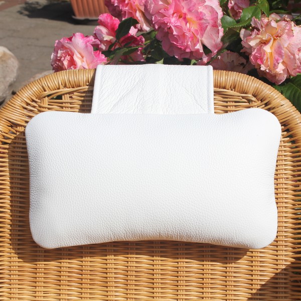 Karawunzlator - THE real leather neck pillow 35 x 20 cm unique
